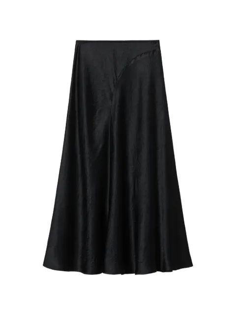 b+ab textured A-line midi skirt Black 6S103AS