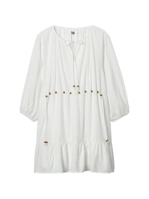 b+ab beaded tiered dress White 6S110AS