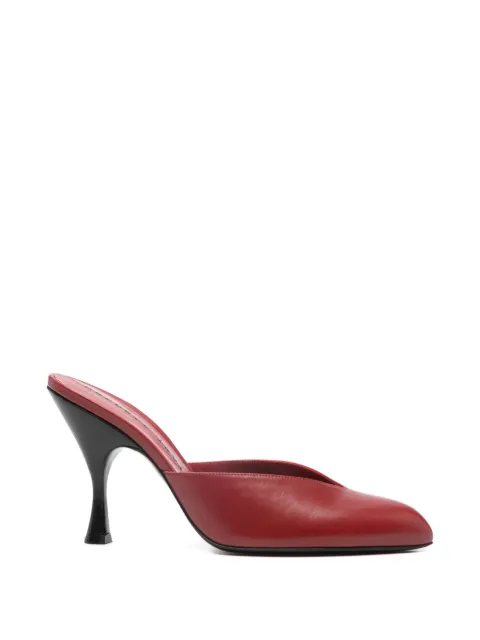 HERBERT LEVINE Sitting Pretty cone-heel mules Red HBWF077