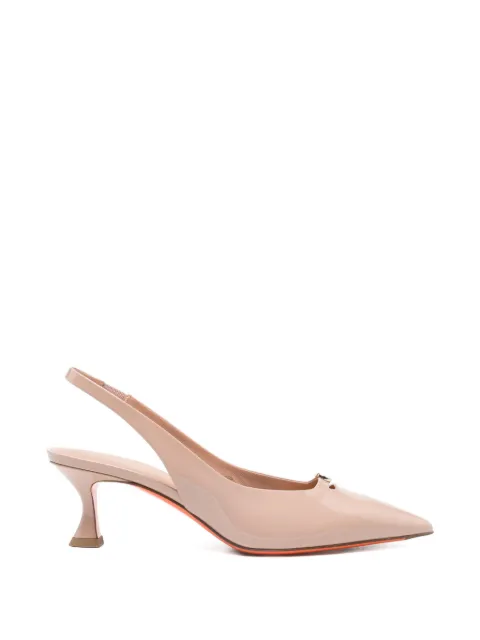 Santoni point-toe slingback pumps Neutrals WDIS71918HI2NVHDP29