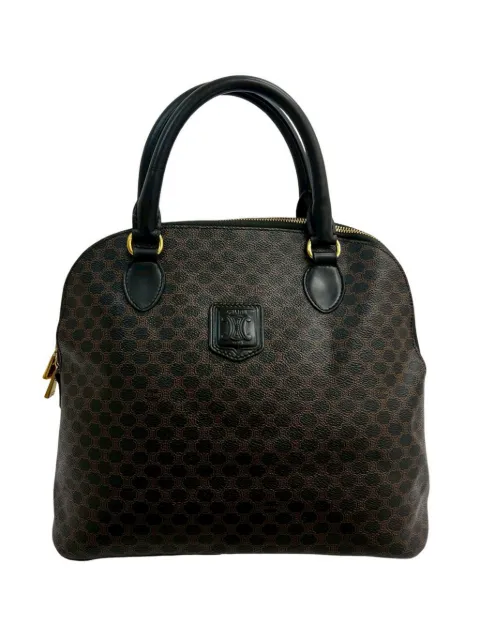Celine Pre-Owned 1998 Macadam Coated Canvas Dome handbag Black KAJQJB8279ENGDXO