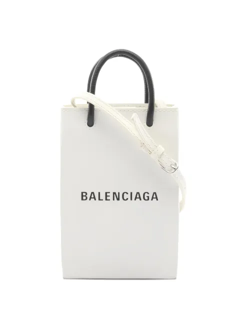 Balenciaga Pre-Owned 2000s leather shoulder bag White 1041867