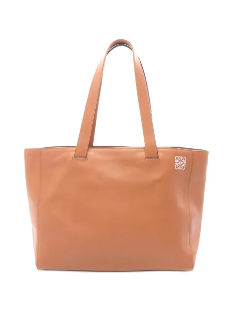 Loewe Pre-Owned 2010 east west leather shopper tote bag Brown 1039327