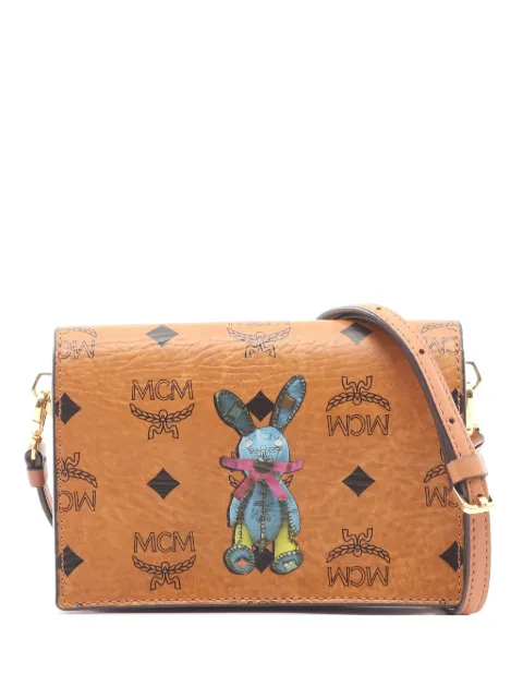 MCM Pre-Owned Visetos rabbit shoulder bag Brown 1041864