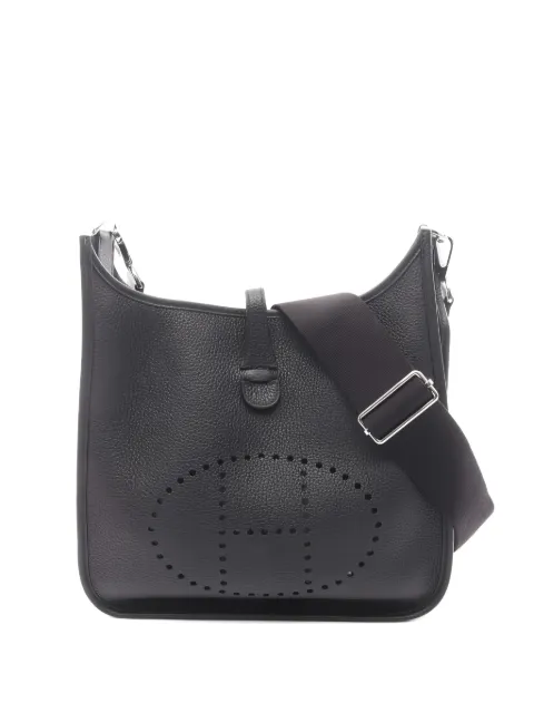 Hermès Pre-Owned 2024 PM Evelyne III leather shoulder bag Black 1042706W