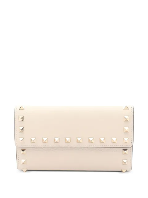 Valentino Garavani Pre-Owned Rockstud tri-fold wallet White 1042820