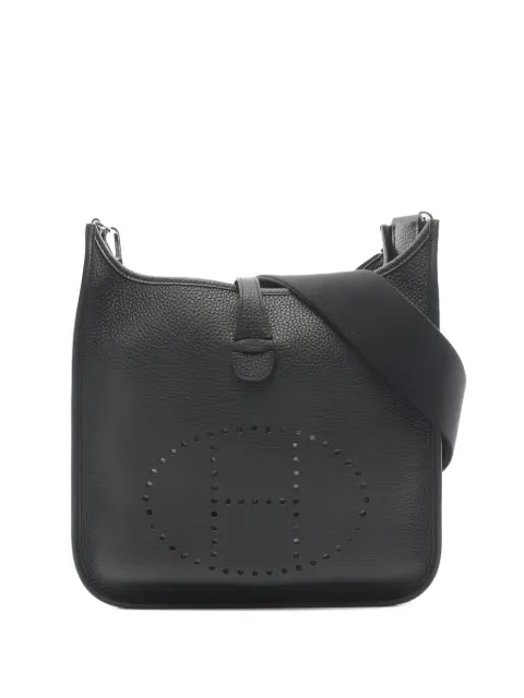 Hermès Pre-Owned 2022 PM Evelyn leather shoulder bag Black 1041742U
