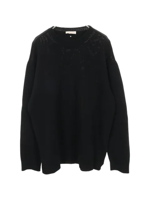 Valentino Garavani Pre-Owned 2010s crew-neck cashmere sweater Black 1036158