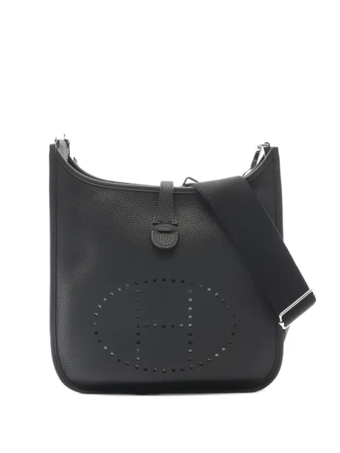 Hermès Pre-Owned 2020 PM Evelyne III leather shoulder bag Black 1041958Y
