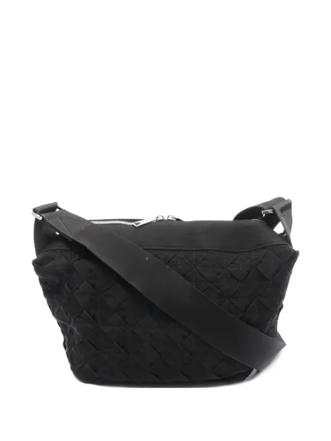 Bottega Veneta Pre-Owned 2010s intrecciato webbing shoulder bag Black 1043216