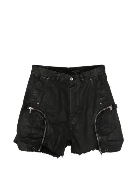 Rick Owens DRKSHDW Bauhaus frayed shorts Black DU01F4350DBK