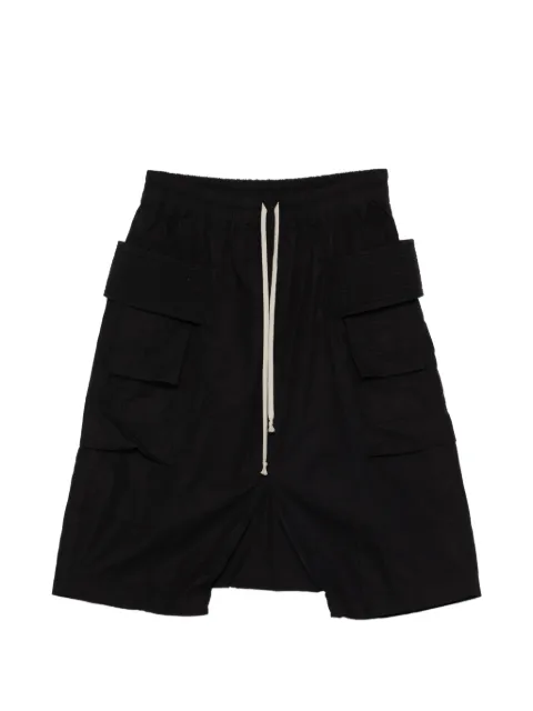 Rick Owens DRKSHDW Creatch cargo-pocket drawstring shorts Black DU01F4382CR