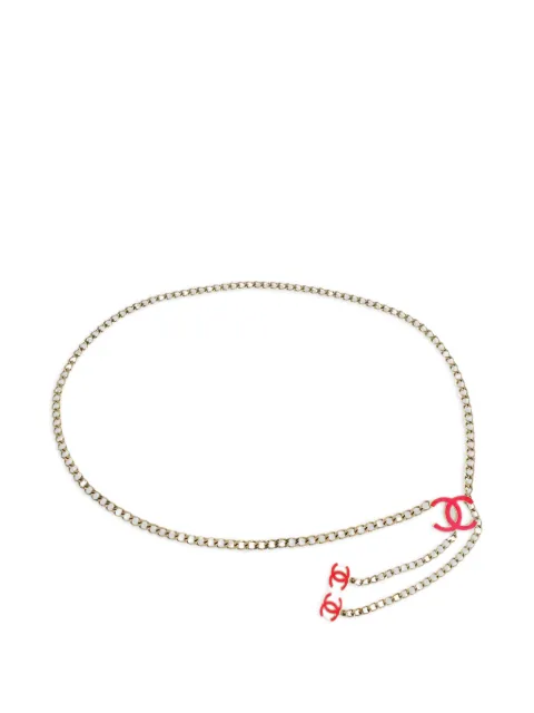 CHANEL Pre-Owned 2004 chain belt Gold 116130