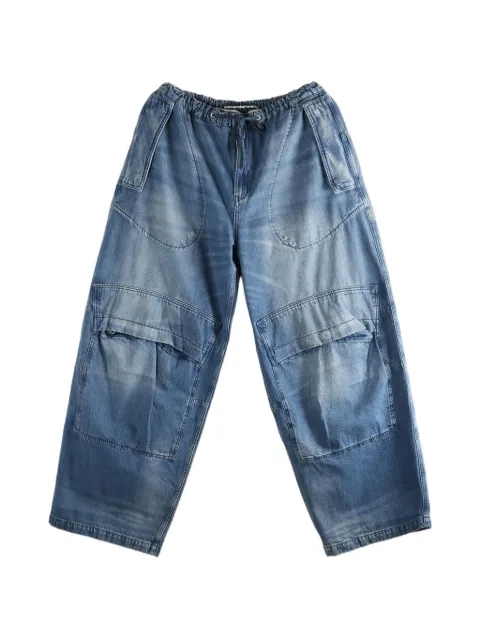 Alexander Wang low-rise cargo pants oversized Blue 4DC1264947
