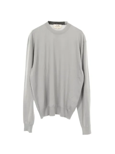 Hermès Pre-Owned 2010s crew-neck sweater Grey 1037334
