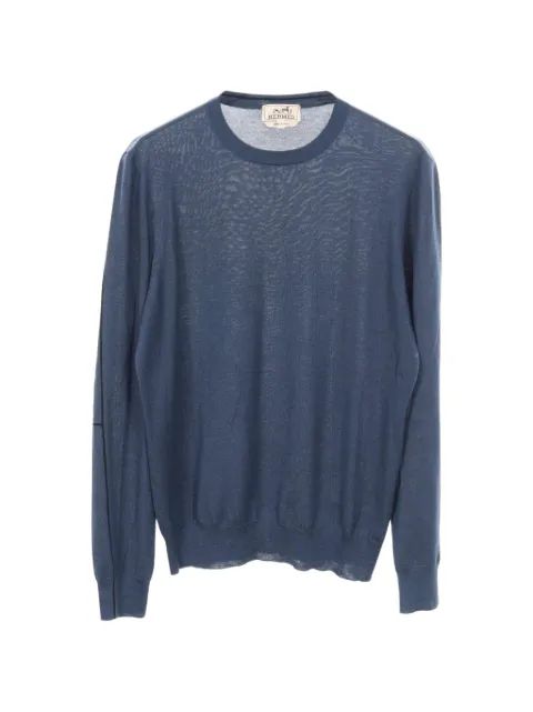 Hermès Pre-Owned logo sweater Blue 1037323