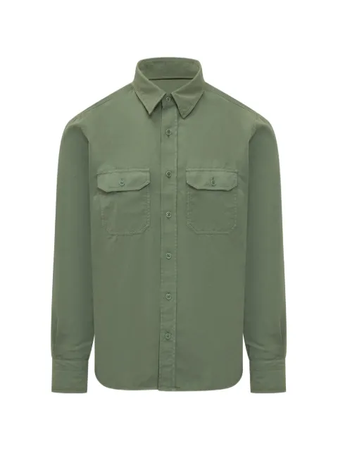 TOM FORD buttoned flap-pocket shirt Green HME001FMC309