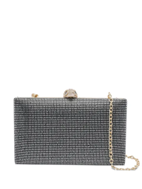 Kurt Geiger London Kensington crystal-embellishment clutch bag Silver 9102909609