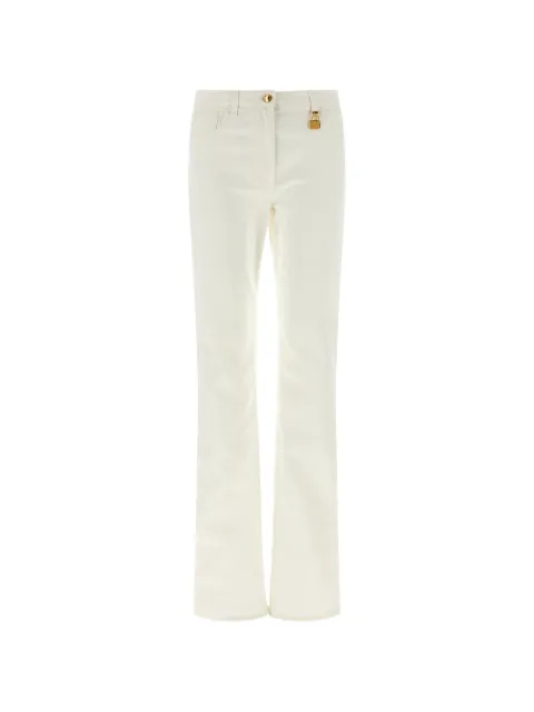 Elisabetta Franchi skinny jeans with jewel padlock White PJ29I61E2