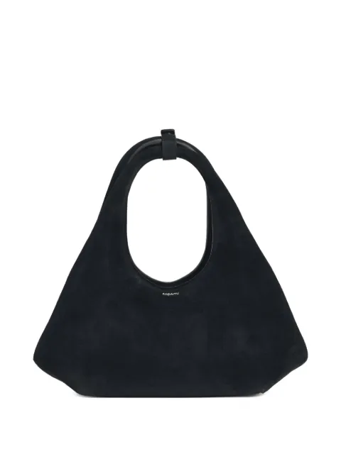 Coperni mini Folded leather tote bag Black COPBA128F6049BLK