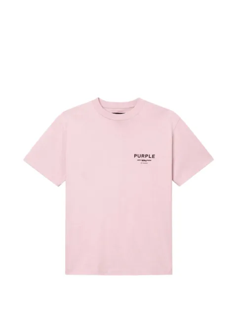 Purple Brand logo-print T-shirt Pink P117HLRS226