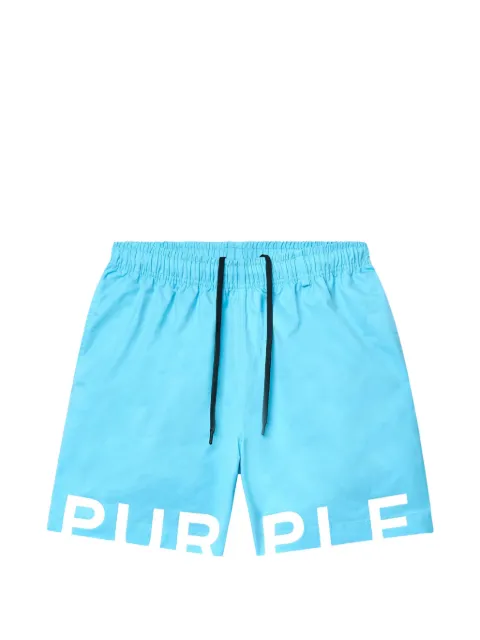 Purple Brand drawstring shorts Blue P504PCRS226