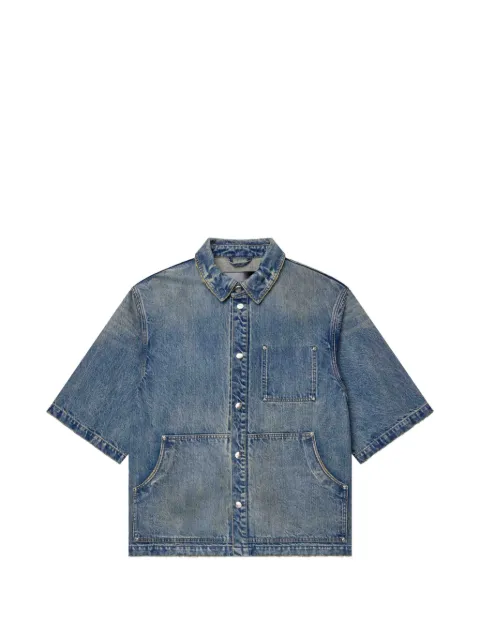 Purple Brand pocket short-sleeve shirt Blue M0024WOSB226