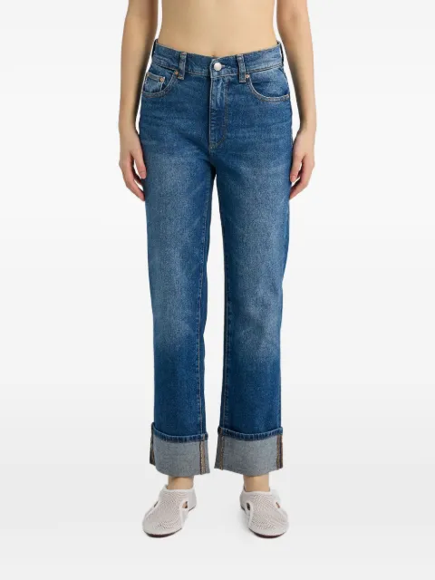 DL1961 cuffed high-rise jeans Blue 14033