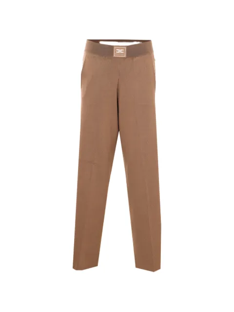 Elisabetta Franchi patch button trousers Brown KP74S61E2