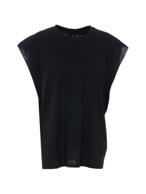 Thom Krom contrasting-seam top Black MTS925BLACK