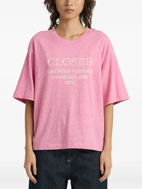 Closed logo-print T-shirt Pink C9520340LPR