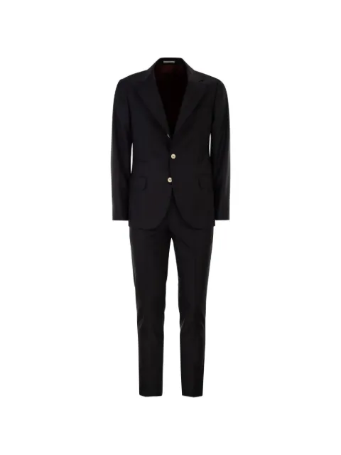 Brunello Cucinelli button-up suit Blue MG463OCT7CVW34