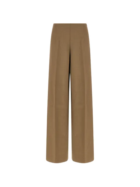 Herno sequin embroidery trousers Brown PT000198D127872700