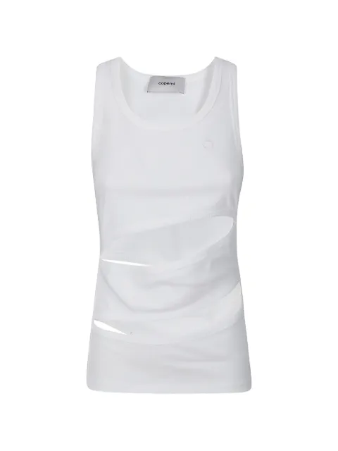 Coperni cut-out spiral top White COPJS204F5012WHT