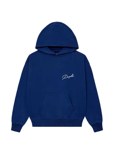 Purple Brand hooded pocket sweater Blue M4199MPCH226