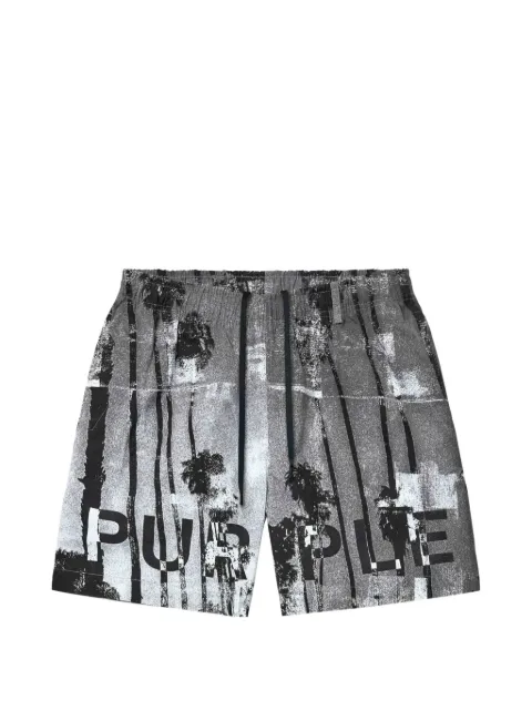 Purple Brand printed swim shorts Grey P504PISP226