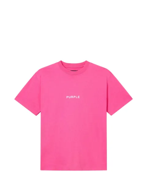 Purple Brand crew-neck T-shirt Pink P117HNRM226
