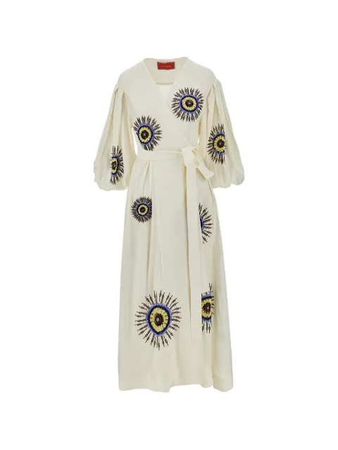 La DoubleJ Eden tie dress Neutrals JAC0182COT087THI03WH04