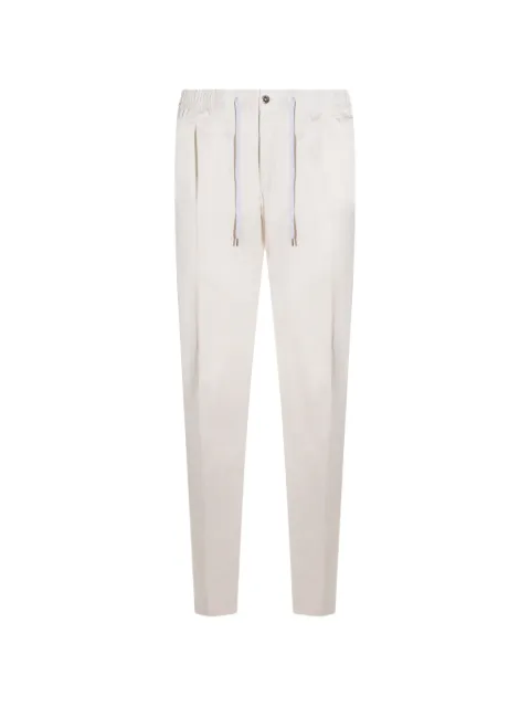 PT Torino elasticated drawstring trousers White COTSCNZA0CL1VD05