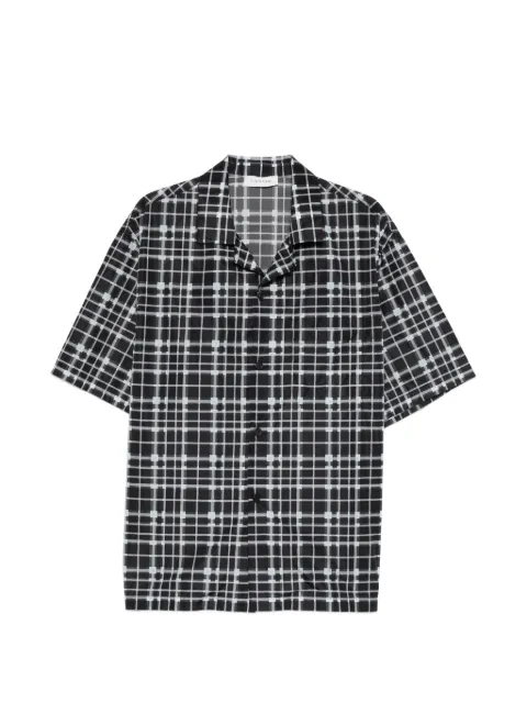 Lanvin check-pattern shirt Black RMSI00116258