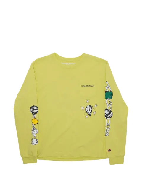 Chrome Hearts Matty Boy long sleeve pocket T-shirt Green CHRM0741