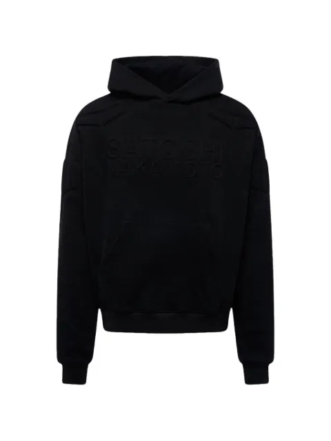 SATOSHI NAKAMOTO logo hoodie Black SS25H0002