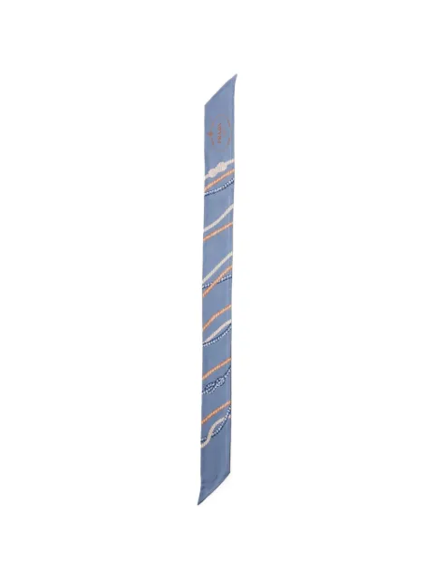 Prada silk scarf Blue 1FF0082HGE