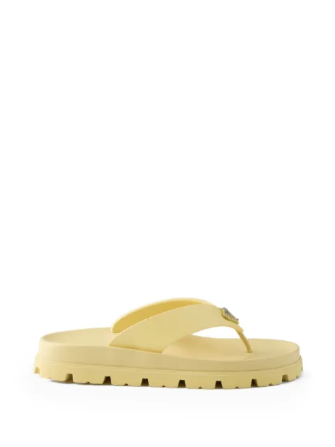 Prada rubber thong sandals Yellow 1Y420NF0203LKK
