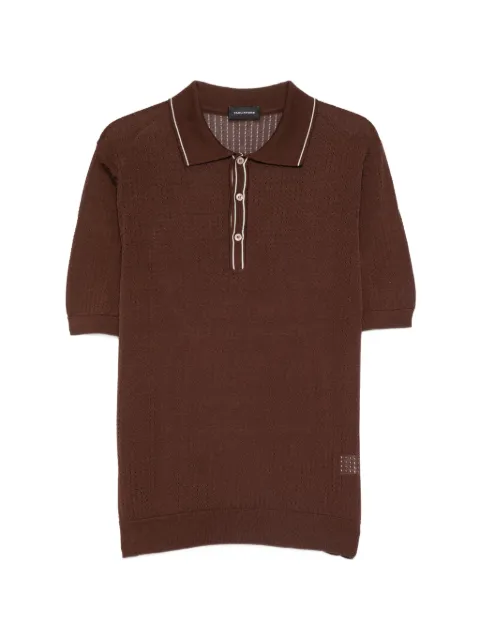 Tagliatore buttoned polo shirt Brown HILLPEPWE2609