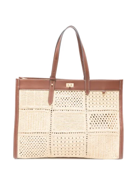 Anya Hindmarch Mortimer logo-detail shoulder bag Neutrals 207485