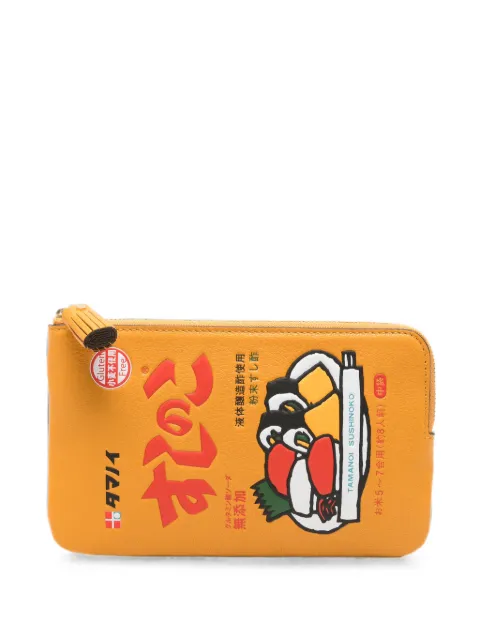 Anya Hindmarch Sushi No Ko leather pouch Orange 208413