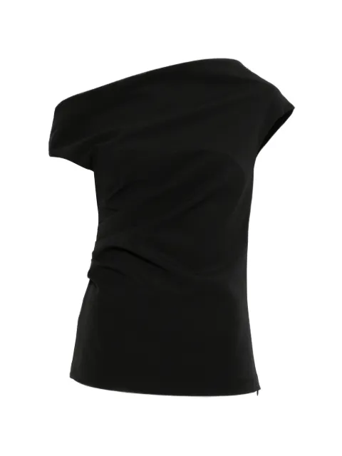 P.A.R.O.S.H. one-shoulder blouse Black PINGUD313348