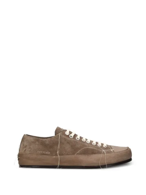 Premiata suede lace-up sneakers Neutrals 32423COBODARKBARK