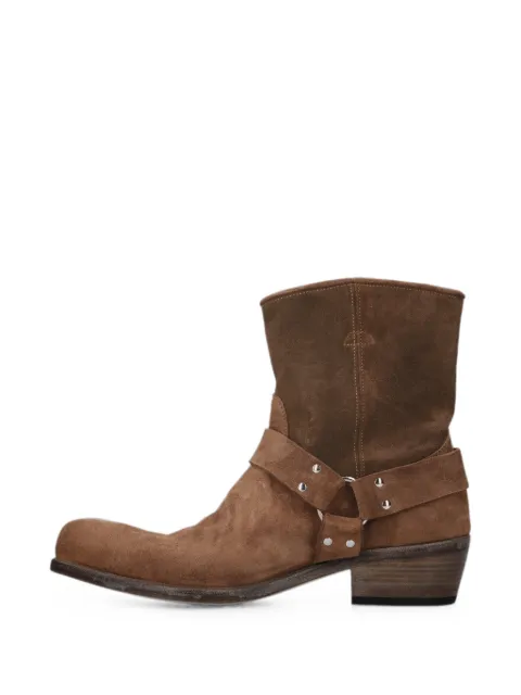 Premiata harness suede boots Brown 32429